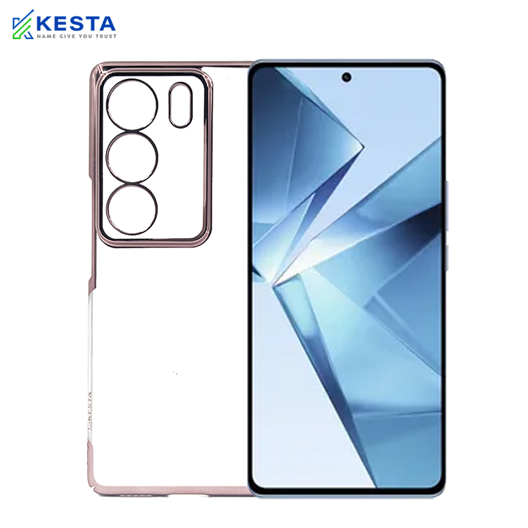 Vivo V 29 Pro Cover - Noble Bronze Transparent Case (Non Slip Grip)